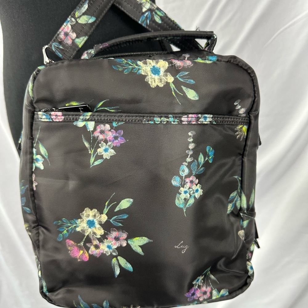 Lug Ranger Floral Black Crossbody Bag